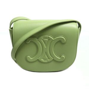 Celine Leather Green Shoulder Bags